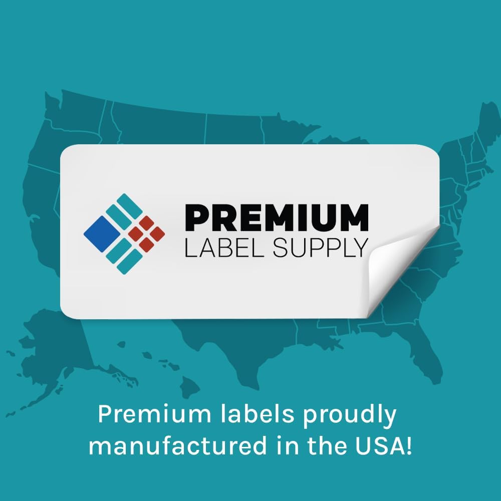 Premium Label Supply Glossy White Sticker Labels – 3" x 2" – (10 per Sheet) (Glossy White for Inkjet Only, 1,000 Labels)