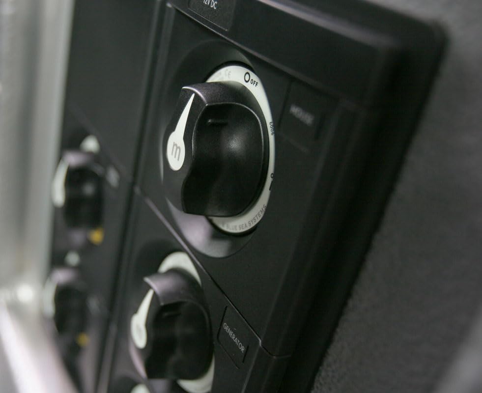 Blue Sea Systems On/Off Battery Switch - Durable Black Knob for Easy Operation | 6006200 m-Series