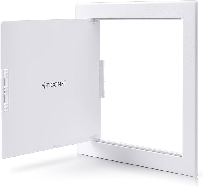 TICONN Access Panel for Drywall, 8 x 8 Inch ABS Plastic Wall Hole Cover Access