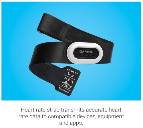 Garmin HRM-Pro Plus Premium, Chest Strap Heart Rate Monitor, Running Dynamics, ANT+, Bluetooth with Wearable4U Power Bank Bundle