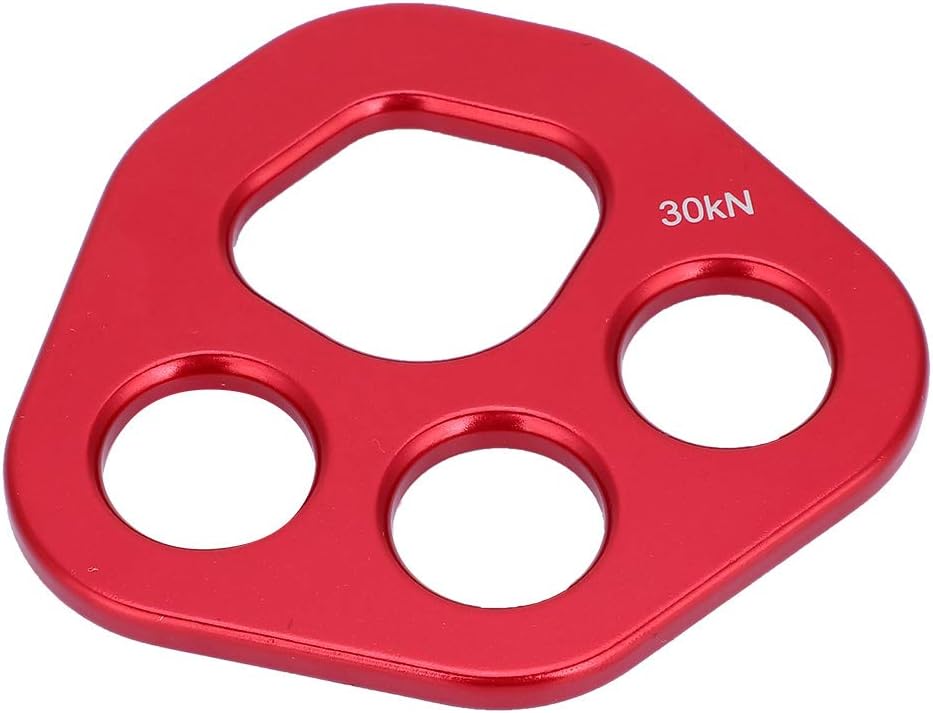 VGEBY Rigging Plate, Aviation Aluminum 4 Holes Descender Plate Climbing Bolt Rigging Plate