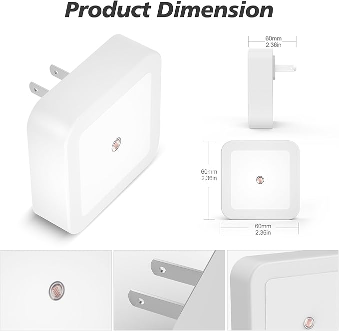 Sujeet Night Light, Night Lights Plug into Wall 8-Pack, Nightlight Plug in