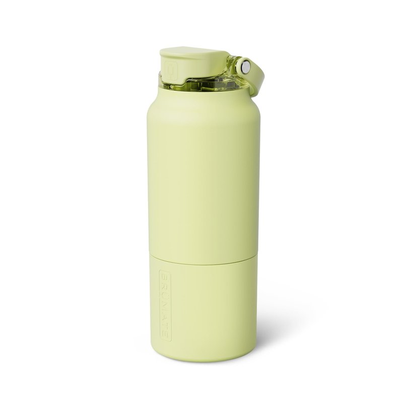 BrüMate Rise 35oz Water Bottle With 100% Leakproof Covered Silicone Straw | Insulated Stainless Steel Water Bottle With Removable Straw | Fast Flow | Soft Sip Silicone Spout | BPA-Free (Prickly Pear)