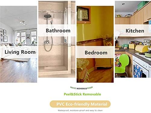 REDODECO 3D Grey Floral Pattern Molding Peel Stick Wall Border