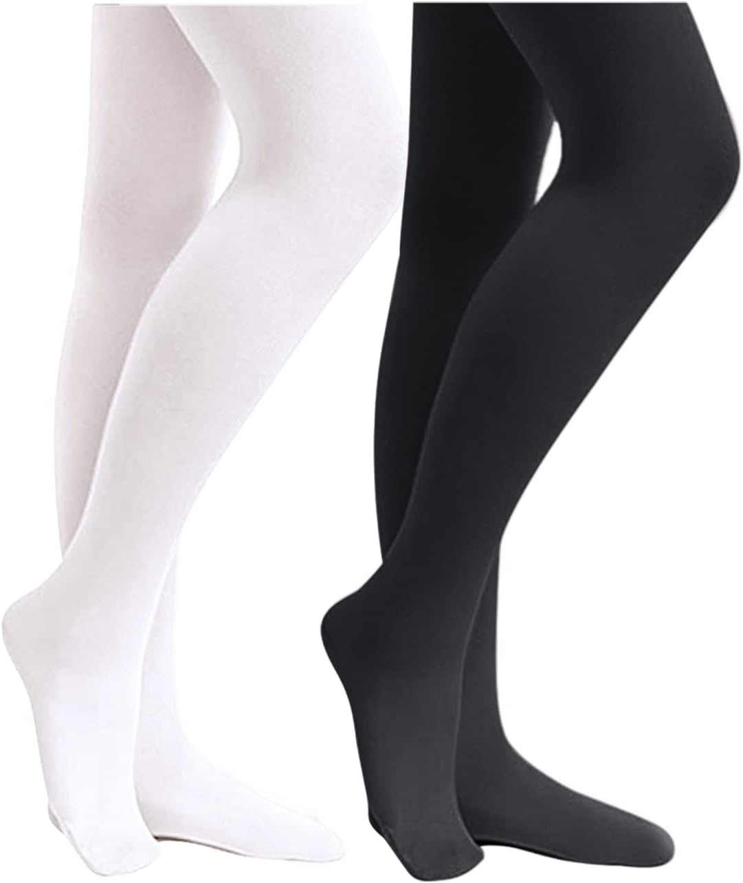 Stelle Girls' Ultra Soft Dance Tights - Comfortable Footed Design for Toddlers to Big Kids