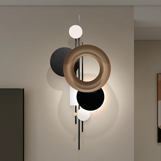 HEBOIX Black 3D Wall Art Decor