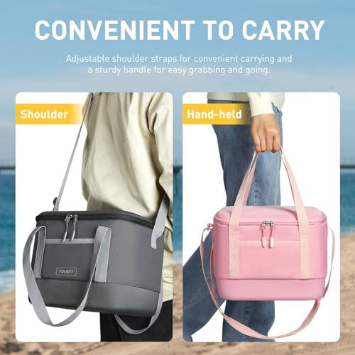 TOURIT 12L Carry Out Soft Cooler Insulated Travel Bag Lunch Cooler for Outdoor, Camping, Picnic, Travel