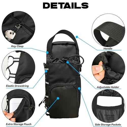 Magnetic Gym Bag for Men, Magnetic Water Bottle Holder, Small Gym Bag for Men, Gym Gifts,Gym Accessories for Women (Black)