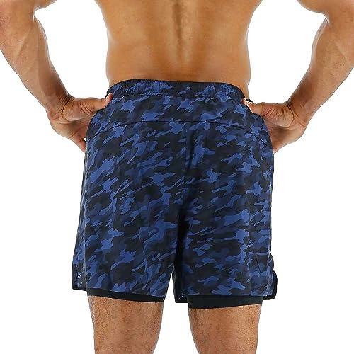 TYR Men's Athletic Performance Workout Lined Momentum Short 6"