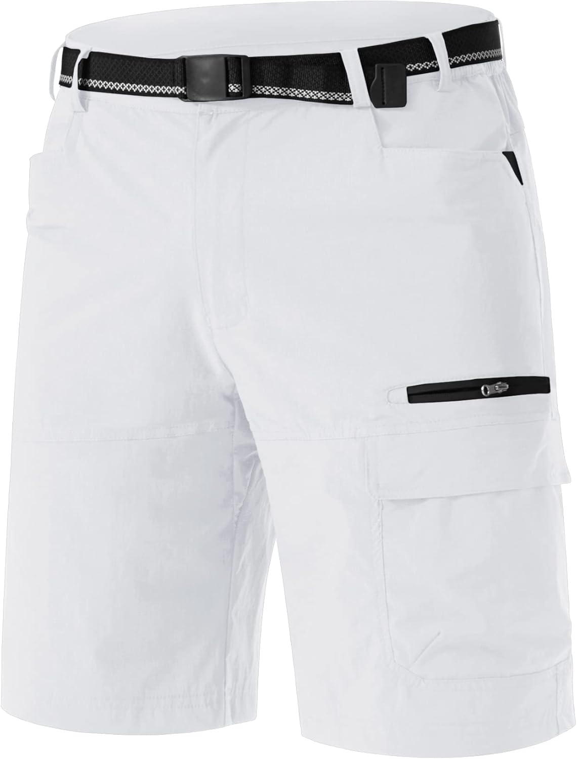 TACVASEN Men's Summer Outdoor Shorts Quick Dry Water Resistant Cargo Casual Golf Work Hiking Shorts (NO Belt)