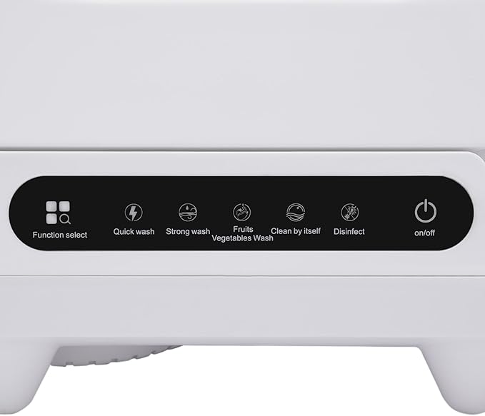 Countertop Dishwasher 1200W Portable Dishwashers 5 Washing Programs Mini Dishwasher for Small Apartments, White
