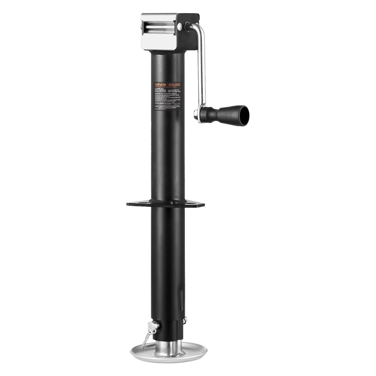 VEVOR 5000 lbs A-Frame Trailer Jack, 15" Vertical Travel, Adjustable Drop Leg, for Horse, Utility, Yacht Trailers