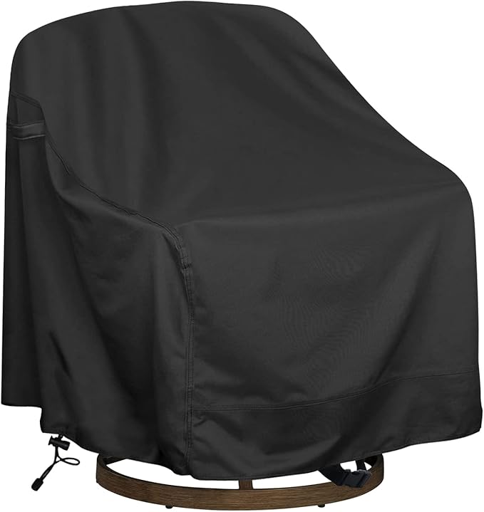 Outdoor Swivel Lounge Chair Cover 1 Pack, Fits to (39" W X 37" D X 38" H) Lawn Patio Chairs, Waterproof for Furniture Covers