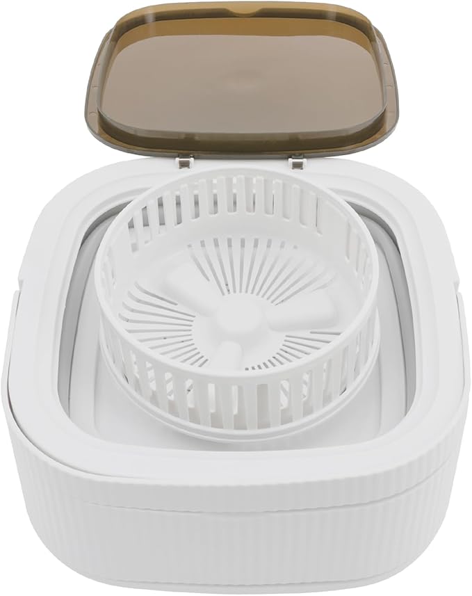 Portable Washing Machine, Foldable 10L Large Capacity Washer with 3 Modes Deep Cleaning, for Laundry, Dorms, College, RV, Camping, Underwear,Socks,Baby Clothes