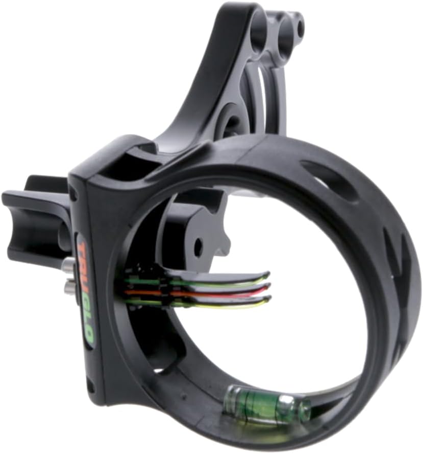 TRUGLO Storm Compact Black Bow Sight - Lightweight & Convertible for Precision Shooting