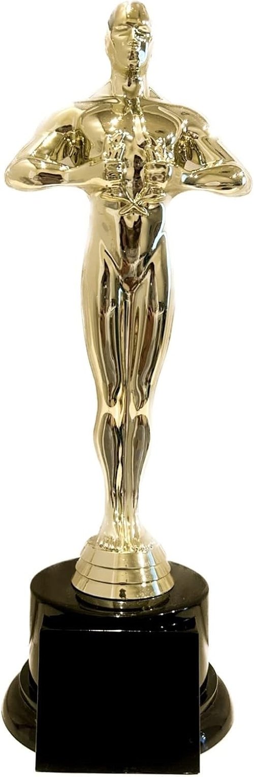 Achievement Gold Toned Award Trophy - Customizable 10.625" for Ceremonies & Celebrations