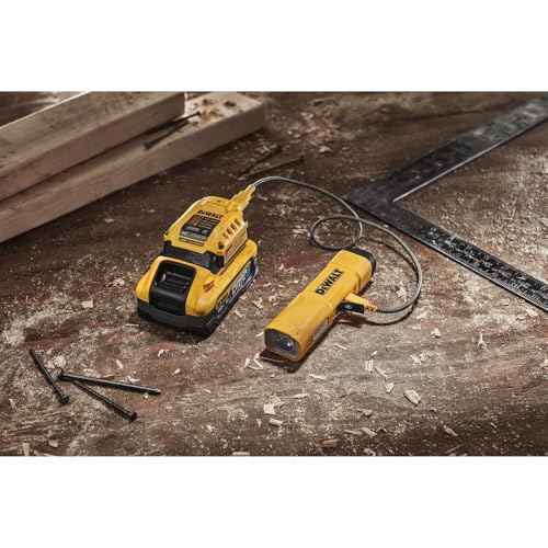 DEWALT LED Flashlight, USB-C Rechargeable, Magnetic Jobsite Light (DCL183)