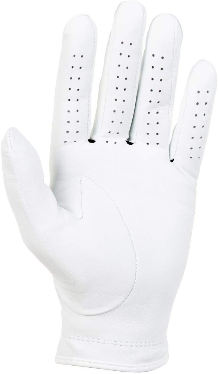 Titleist Players Men's Regular Left-Handed Golf Glove - Premium Comfort & Grip | White