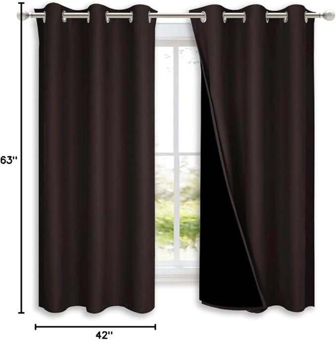 NICETOWN Complete 100% Blackout Curtains, Thermal Insulated & Energy Efficiency