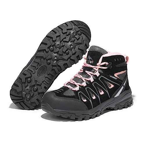 NORTIV 8 Women's Waterproof Hiking Boots Outdoor Trekking Camping Trail Hiking Boot Seeker