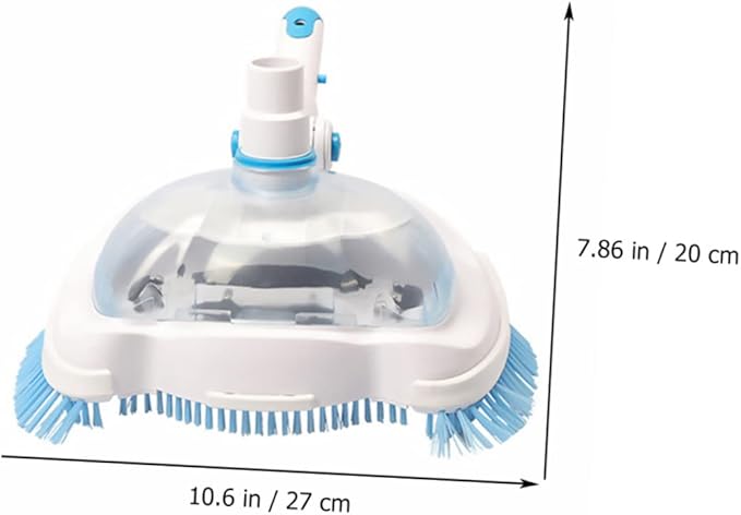 Swimming Pool Suction Head High Grade Plastic Pool Cleaning Tool for Dirt Removal Weighted Design for Submerged Cleaning