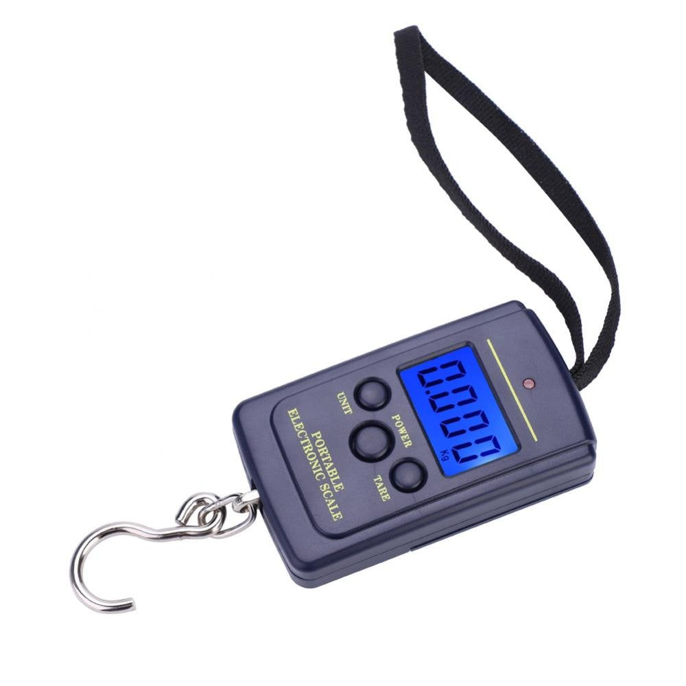 Skiennix Digital Fish Scale - Portable 40kg Hanging Weight Scale with LCD Display for Fishing
