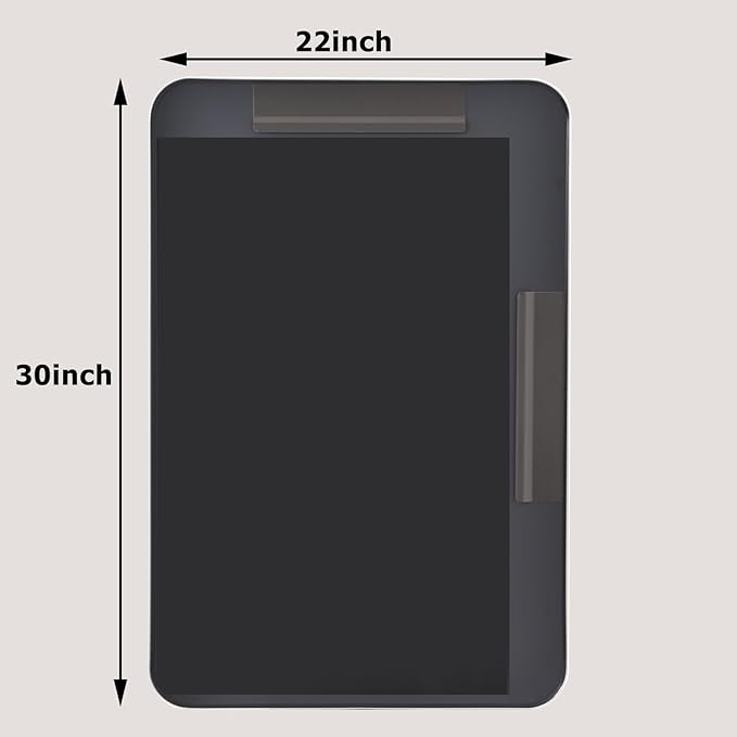 Easly Silver Bathroom Mirror for Wall, 30x22 Inch Rectangular Aluminum Alloy