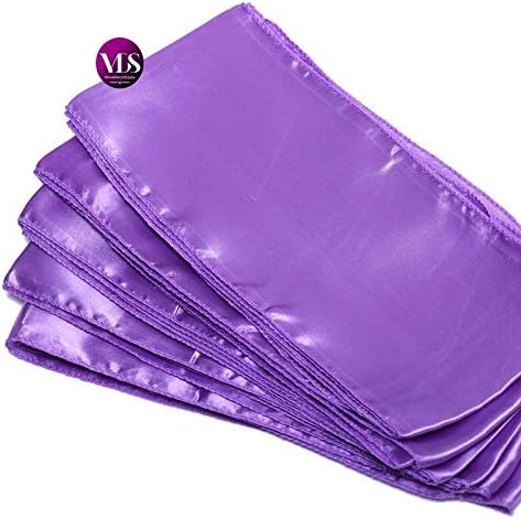 VDS Satin Chair Sashes Chair Cover Back Tie Sateen Bows Ribbon for Wedding Birthday Graduation Engagement Ceremony Event Party Banquet Venue Hotel All Dining Chair Decoration (100PC) (Lavender)
