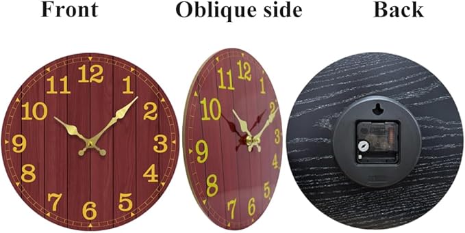 Wall Clock, Modern Wall Clocks Battery Operated, Silent Non Ticking Clock