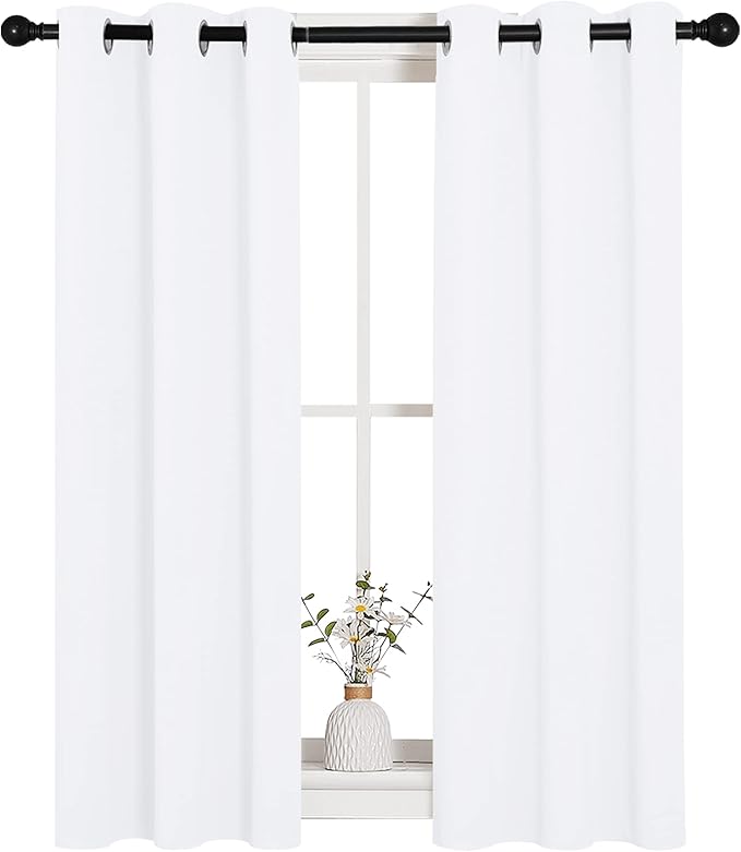 NICETOWN Draperies Curtains Panels, 2 Panels, 29 by 40, Blocking Out 50%
