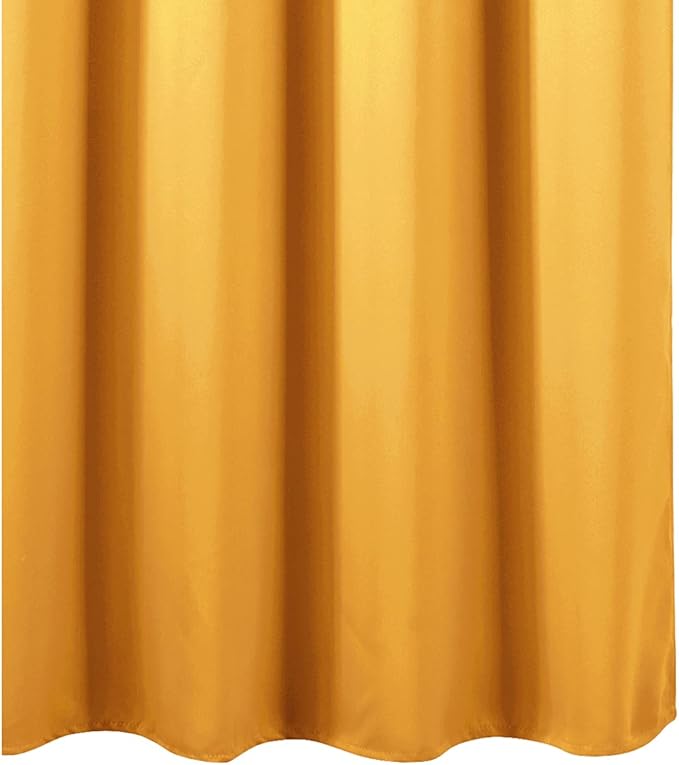 LEMOMO Yellow Thermal Blackout Curtains/52 x 54 Inch/Set of 2 Panels Room