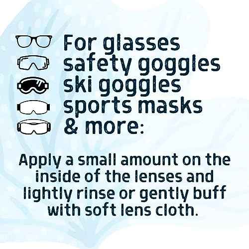 STREAM 2 SEA Mask Defog, Reef Friendly Defogger Coating Anti Fog Mask for Glasses, Snorkel Mask, Scuba Divers, Ski Goggles and Sports Glasses Equipment