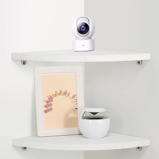 JORIKCHUO 12 inch Corner Wall Shelf Set of 2, Solid Wood Corner Floating Shelves