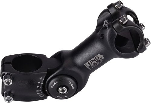 FOMTOR 31.8mm 25.4mm Adjustable Stem 90mm 110mm 0~60 Degree UNO MTB Adjustable Handlebar Stem for Most Mountain Bike Road Bike MTB