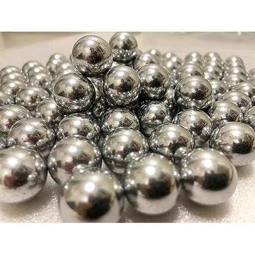 68 Caliber Self Defense Balls 100 Counts 7.3 Grams Hard Aluminum Ammo Solid .68 Cal Projectiles Fit for Byrna SD/HD/LE, Pistelle X-68 for Training and Target Shooting(Silver, Aluminum)
