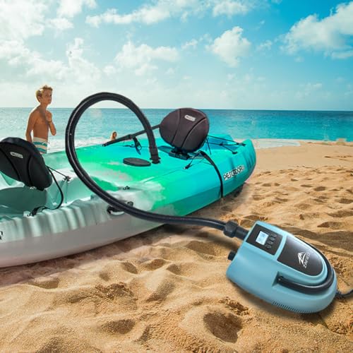 Paddle Board Pump Adapter Hose, Universal Sup Pump Adaptor Hose with 7 Air Valve Nozzles Fits for Most Sup Pump, Swivel Threaded Connector, Inner Diameter 0.9inch