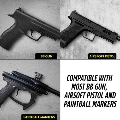 Guard Dog Security 12 Gram Co2 Cartridges, Non-Threaded, CO2 cartridges BB Gun, CO2 BB Pistol, CO2 Airsoft Pistol, and CO2 Paintball Markers, Snug fit, Solid Seal