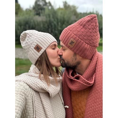 Zaitun Beanie Hats for Men and Women Winter Warm Waffle Knit Cap Comfort Thick Daily Rib Cap