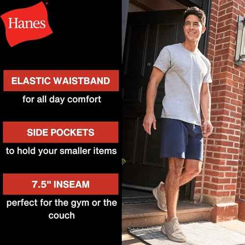 Hanes Men's Jersey Pocket Short