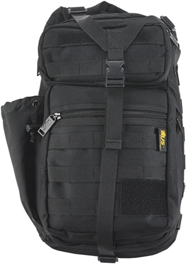 Stryker Sling Pack - Heavy Duty Water Resistant, Padded, Concealed Compartment - Black