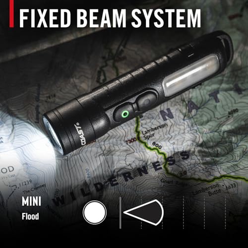 Coast KL35R 600 Lumen Rechargeable LED Pocket Flashlight with RED Light
