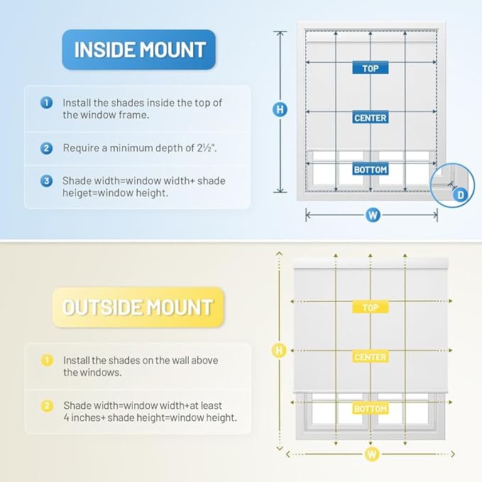Motorized Blinds with Remote, Cordless Smart Blinds with Valance Cover