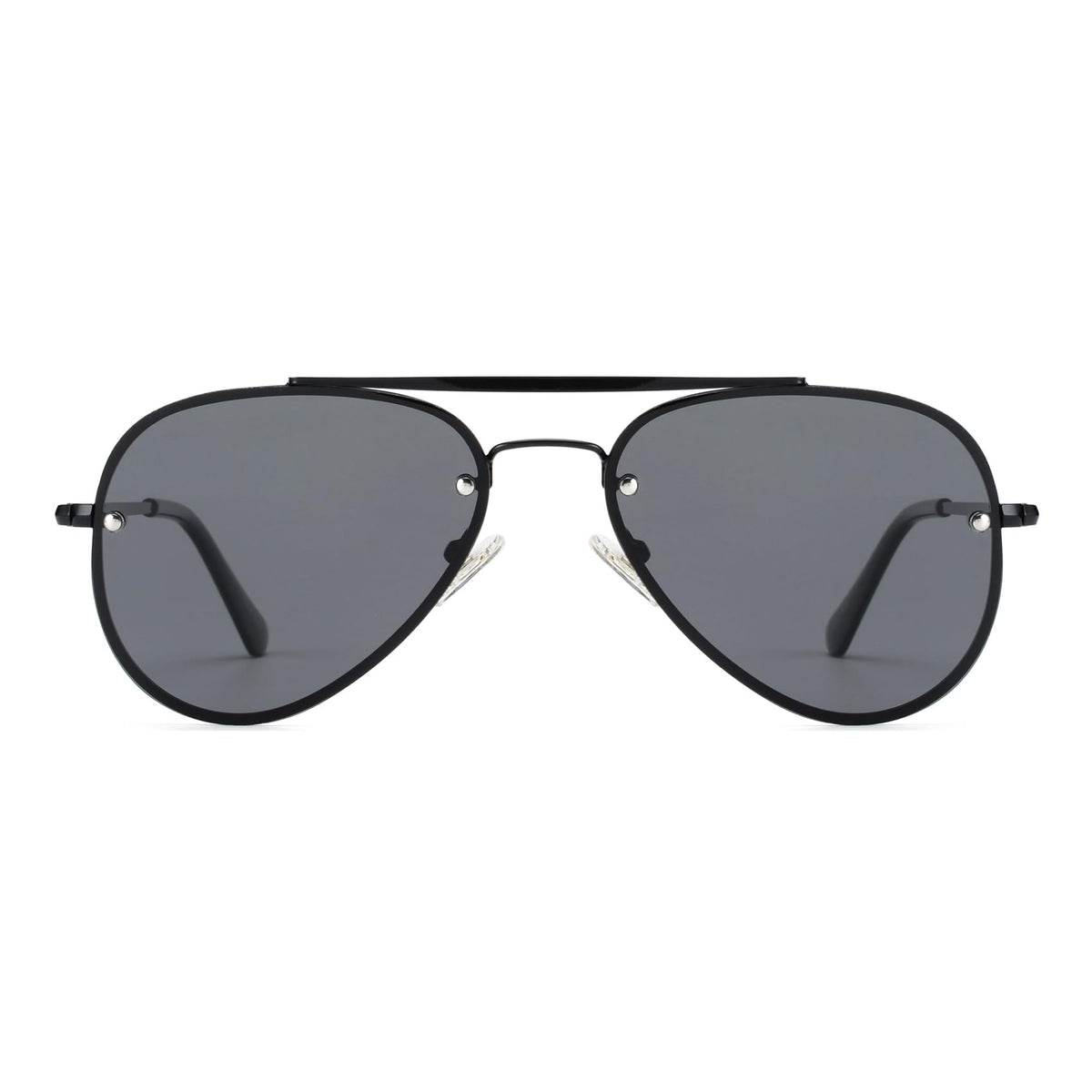VIVIENFANG Black Sunglasses Woman, Retro Polarized Sun Glasses for Men, Super Dark Shades Womens UV400 Protection VF2224A