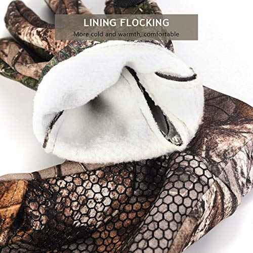 EAmber Camouflage Hunting Gloves Full Finger/Fingerless Gloves Pro Anti-Slip Camo Glove Archery Accessories Hunting Outdoors