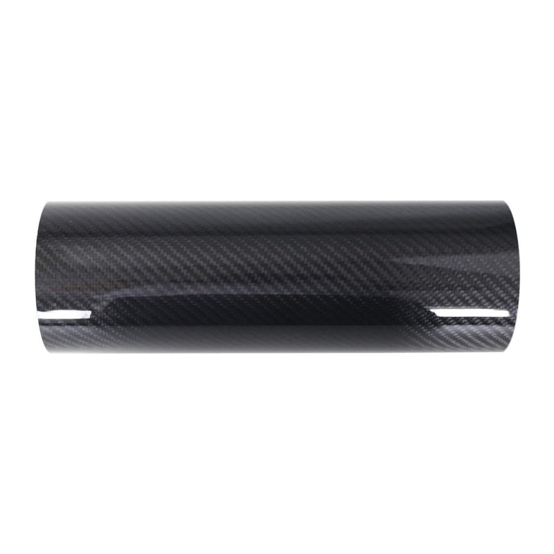 KRD PERFORMANCE 102mm (4") OD Straight Carbon Fiber Tube, 4 Inch Outer diameter, Length 300mm (11.8"), 1.5mm Thickness, 3K Twill Real Carbon Fiber Pipe