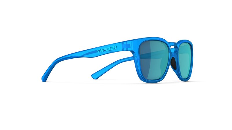 Tifosi Optics Smirk Sunglasses (Electric Blue, Sky Blue Mirror with AR)