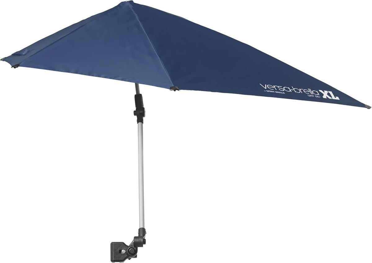 Sport-Brella Versa-Brella SPF 50+ Adjustable Sun Umbrella with Universal Clamp - Portable & Durable