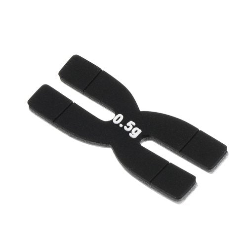 M METERXITY 10 Pack Racket Weight Balance Strips - Tennis Badminton Racquet Balance Strips Tape Bar Weighted Tapes, Apply to Racquet/Sports Training (0.5g, Black)