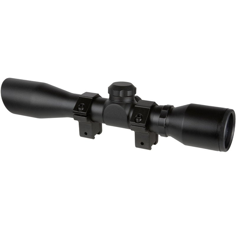 TRUGLO 4x32MM Compact Tactical Hunting Shooting Durable Waterproof Fogproof Scratch-Resistant Aluminum Tube Duplex Reticle Riflescope with Weaver-Style 3/8 Mount & Lens Covers Included