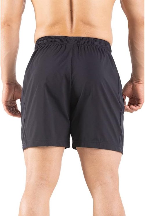 Gaglg Men's Running Shorts - Quick Dry Athletic Gym Shorts with Zipper Pockets | 5-Inch 2-Pack
